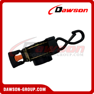 DSSLRS0011 1''X10FT Automatic Retractable Ratchet Tie Down Straps with Non-damping Version and Push Button Release, No Short Belt, 25MMX3.05M MBL 800KGS Cargo Lashing Belt