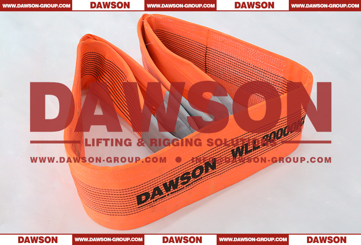 WLL 30 Ton Heavy Duty Polyester Webbing Slings - Lifting Slings Crane Slings - Dawson Group Ltd. - China Manufacturer, Supplier