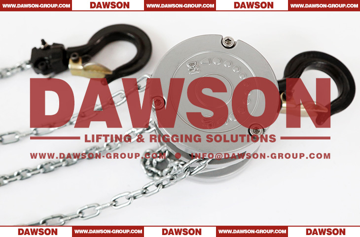 250KG Aluminum Alloy Chain Hoist, 0.25 Ton Mini Manual Chain Block for Construction Site Lifter - Dawson Group Ltd. - China Supplier