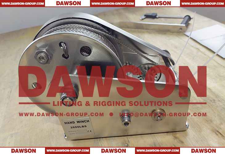 2600LBS SS304 Small Stainless Steel Reversible Hand Winches with Brake for Pulling - Dawson Group Ltd. - China Manufacturer, Factory