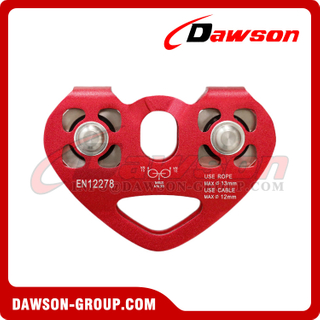 DS-YAP004 EN12278 Aluminum Alloy Pulley 30kN Double Pulley 