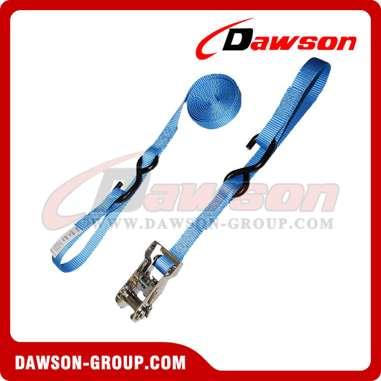 1 inch Heavy Duty Ratchet Strap with Vinyl S-Hook and Soft Loop, Endless Loop  Tie Down Lashing Strap - Dawson Group Ltd. - China Manufacturer Supplier,  Factory
