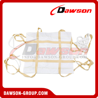 PP Woven Laminated Sea Cargo Flat Sheet Sling Bag, Cloverleaf Sling Bag Slings