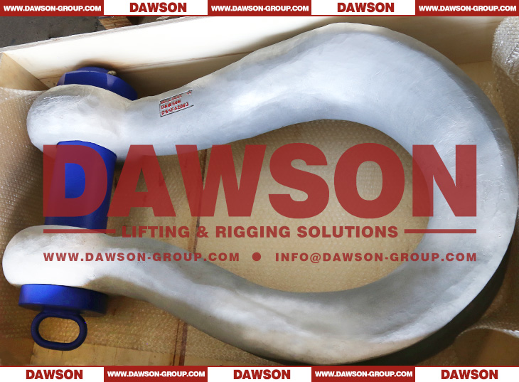 DG2160 300T Alloy Steel Bolt Type Wide Body Shackle for Synthetic Web Slings, Synthetic Round Slings or Wire Rope Slings - Dawson Group Ltd. - China Manufacturer, Supplier