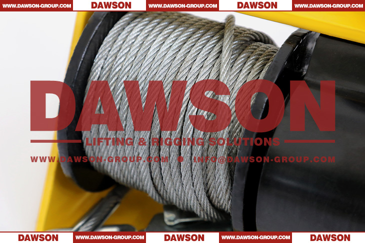 DSHW-AB TYPE SWL 250KG Worm Gear Hand Lifting Winch with Wire Rope and Hook for Tripod Davit - Dawson Group Ltd. - China Manufacturer, Supplier