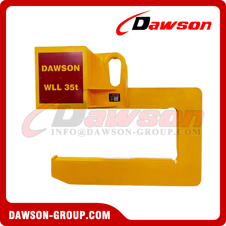 WLL 35T Heavy Duty C Type Lifting Clamps Hook for Handling Steel Coils Welding with Multi-Layer Steel Plates