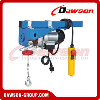 DS200G 12m / 18m New Mini Electric Hoist with Clamps, Electric Wire Rope Hoist Type G
