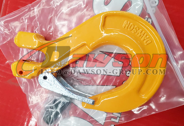 DS012 G80 6-32MM Clevis Sling Hook with Cast Latch for Crane Lifting Chain Slings - Dawson Group Ltd. - China Manufacturer, Supplier