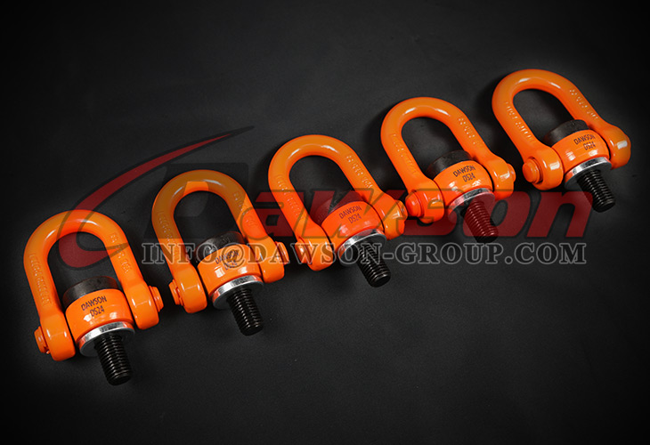 M16 Metric Thread Double Swivel Shackle, Grade 80 Swivel Hoist Ring, G80 Alloy Steel Swivel Hoist Ring for Lifting - Dawson Group Ltd. - China Manufacturer, Supplier