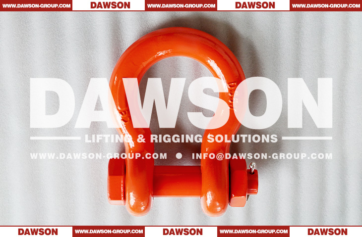 WLL 25T Hot Dip Galvanized US Type DG2130 Bow Shackle with Safety Pin, S6 Bolt Type Anchor Shackle - Dawson Group Ltd. - China Supplier