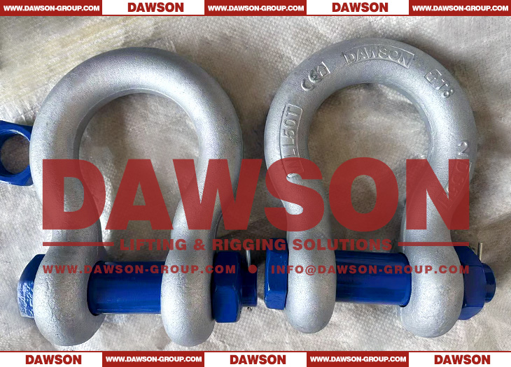 Grade T8 DG2140 Forged Alloy Steel Bow Shackle with Safety Pin, G8 Class Bolt Type Anchor Shackle - Dawson Group Ltd. - China Manufacturer Supplier, Factory