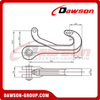 DAWSON Buoy Release Hook, Buoy Type Quick Release Hook for Marine Towing and Mooring of Ships