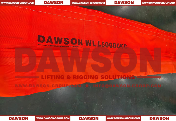 WLL 50 Ton Polyester Heavy Duty Webbing Slings - Lifting Sling - Dawson Group Ltd. - China Manufacturer, Supplier, Factory