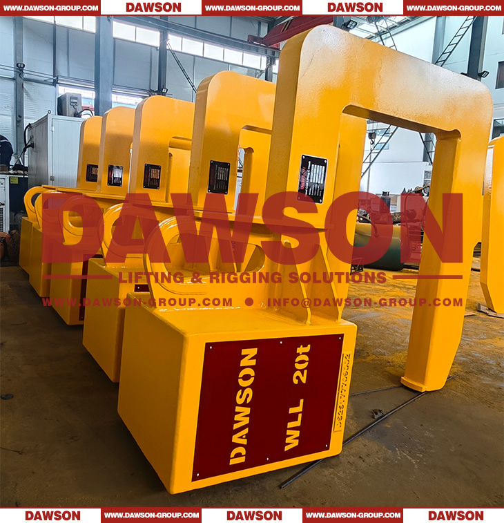 WLL 20T Heavy Duty C Type Lifting Clamps Hook for Handling Steel Coils Welding with Multi-Layer Steel Plates - Dawson Group Ltd. - China Manufacturer, Supplier, Factory