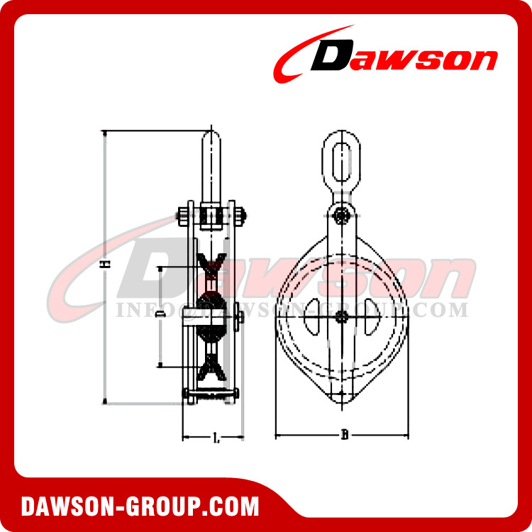 Marine Block, Type C Marine Steel Plate Cable Block - Dawson Group Ltd. - China Manufacturer, Supplier