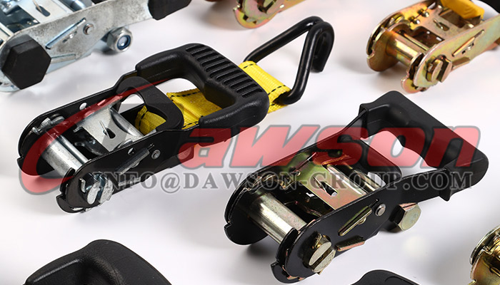 Black Painted Ratchet Buckle with Rubber Handle for Ratchet Tie Down