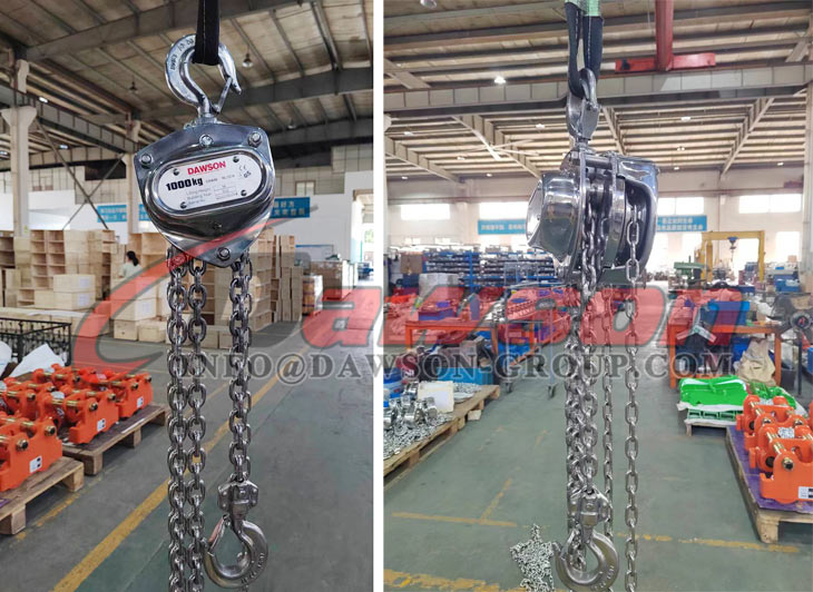 DS-ST-C Stainless Steel Chain Hoist, SS Chain Block, Manual Chain Hoist - Dawson Group Ltd. - China Manufacturer, Supplier, Factory