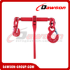 DAWSON G80 Ratchet Load Binder with G80 Eye Sling Lashing Hook & G80 Connecting Link & G80 Eye Grab Hook with Safety Pin to EN 12195-3