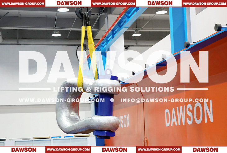 DG2160 Alloy Steel Bolt Type Wide Body Shackle for Synthetic Web Slings, Synthetic Round Slings or Wire Rope Slings - Dawson Group Ltd. - China Supplier, Factory
