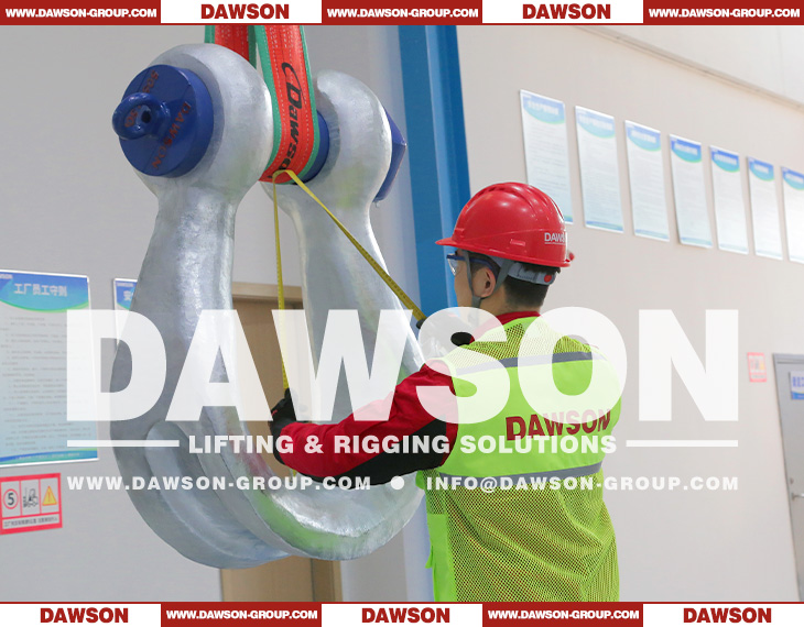DG2160 Alloy Steel Bolt Type Wide Body Shackle for Synthetic Web Slings, Synthetic Round Slings or Wire Rope Slings - Dawson Group Ltd. - China Factory, Supplier