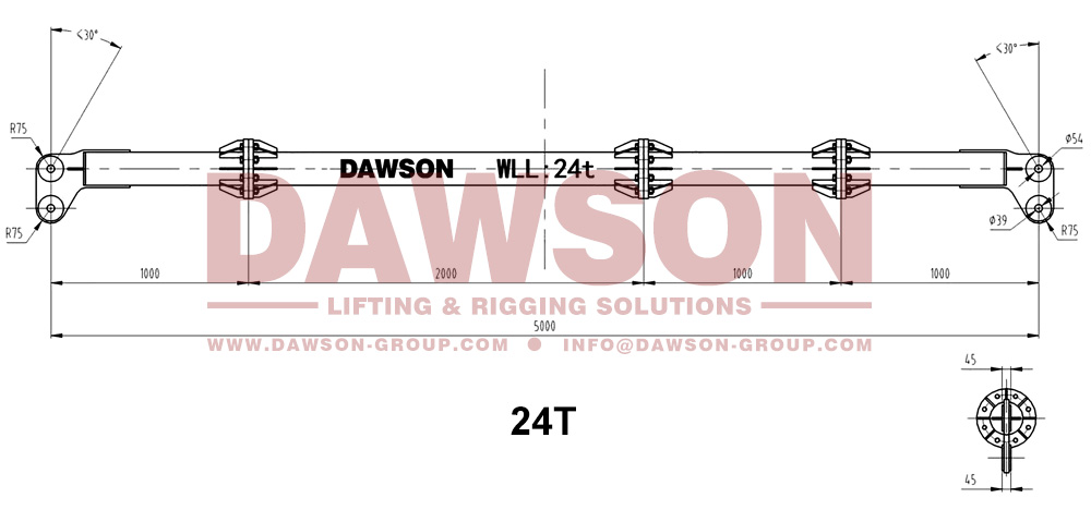 24T x 5M Modular Spreader Beams, Modulares Spreader Bars, Lifting Spreader Beam - Dawson Group Ltd. - China Manufacturer, Supplier