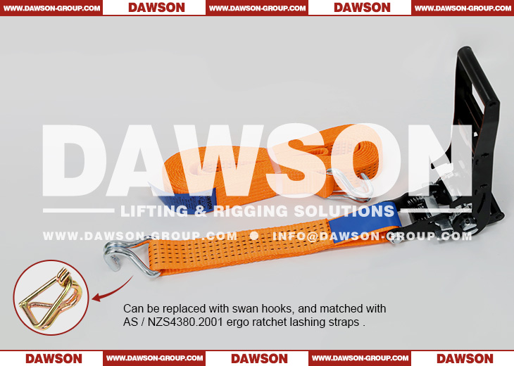 DAWSON &times; TYSONNEEMA ABS Ergo Ratchet Tie Down Straps, 50MM Ergonomic Long Lever Tie Down - Dawson Group Ltd. - China Factory, Supplier