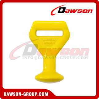 DS-HKE-20 BS 20000kgs/44000lbs Forged Trailer Hook, MBL 20Ton 2 inch 50MM Lashing Belt Drop Forged Elephant Hook