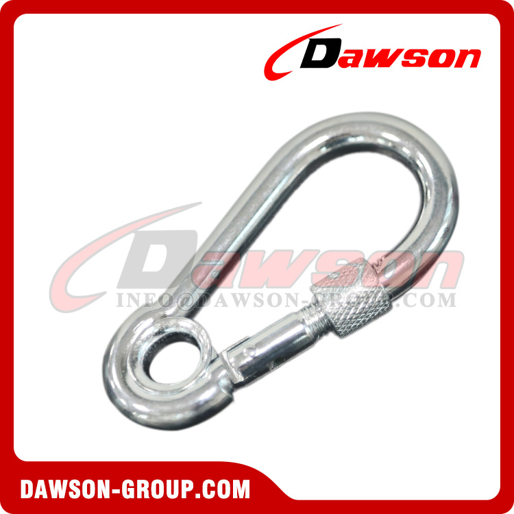 Electric Galvanized Snap Hook With Eyelet and Screw with Zinc Plated