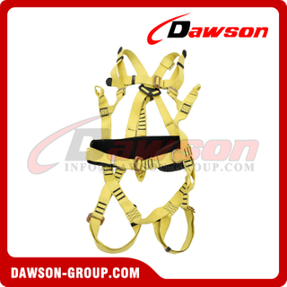 Fire-resistant Harnesses with a Waist Belt, Fireproof, Acid- and Alkali-Resistant Safety Harness, Fire Retardant, Heat Resistant, Chemical Resistant, Anti-Static Aramid Safety Harness