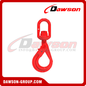 DS490 G80 / Grade 80 6-16MM Swivel Self-Locking Hook With Bearing for G80 Chains