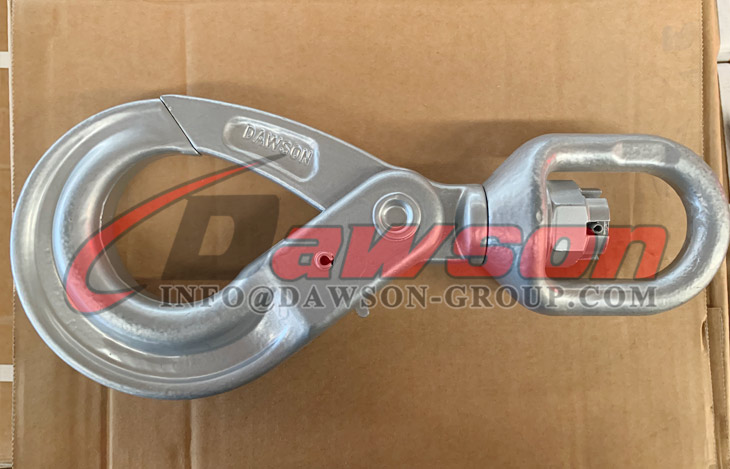 DS1007 G100 Gray Painted European Type Swivel Self-Locking Hook for Crane Lifting Chain Slings - Dawson Group Ltd. - China Manufacturer, Supplier, Factory