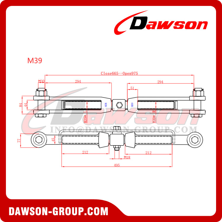 Hot Dip Galvanzied or Electric Galvanized Turnbuckle Jaw & Jaw, Lashing Turnbuckles