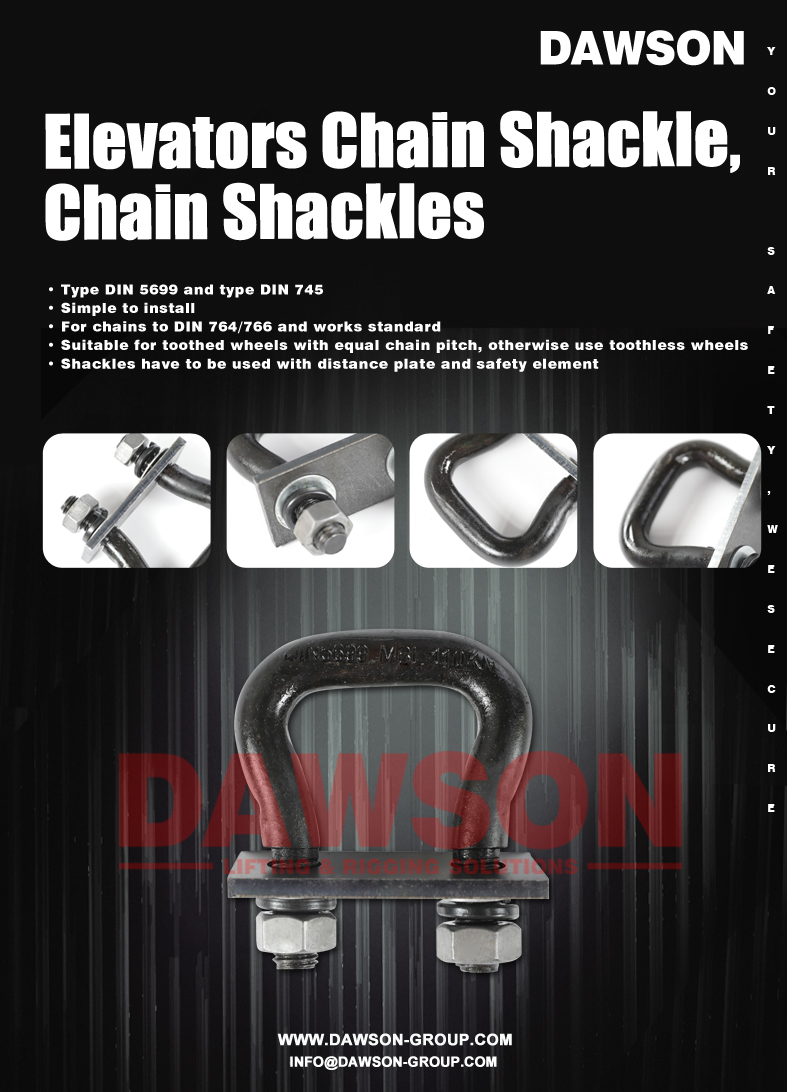 DIN 5699 DIN 745 and Type S Elevators Chain Shackle, Chain Shackles ...