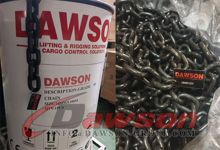 16MM Grade 80 Alloy Lifting Chain, G80 Lifting Chain, Grade 80 Short Link Chain for Chain Slings - Dawson Group Ltd. - China Manufacturer, Supplier, Factory