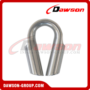 Stainless Steel Tube Thimble Without Gusset Type 2, Hawser Thimbles Suitable for Fiber Rope
