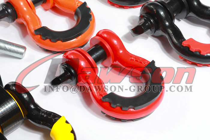 Forged Steel Bow Shackle with PU Protection for Recovery Strap, S6 Screw Pin Anchor Shackles - Dawson Group Ltd. - China Manufacturer, Supplier, Factory