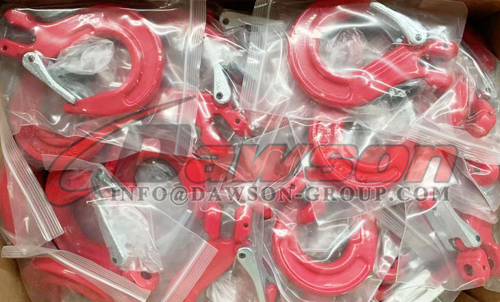 DS012 G80 Clevis Sling Hook with Cast Latch for Crane Lifting Chain Slings - Dawson Group Ltd. - China Manufacturer, Factory