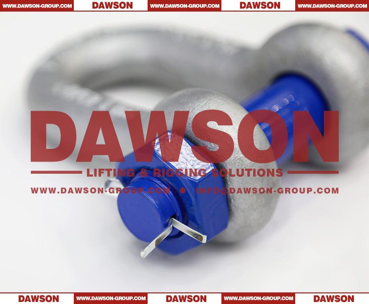 DAWSON Hot Dip Galvanized US Type DG2150 Chain Shackle with Safety Pin, S6 Bolt Type Dee Shackle - Dawson Group Ltd. - China Supplier, Factory