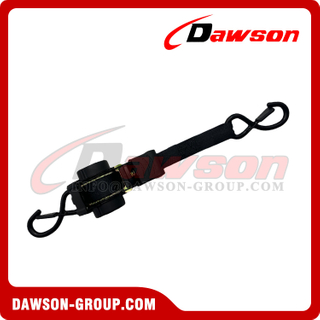 DSSLRS0017 1''X6FT Automatic Retractable Ratchet Tie Down Straps with Damping Version, 25MMX1.8M MBL 800KGS Cargo Lashing Belt