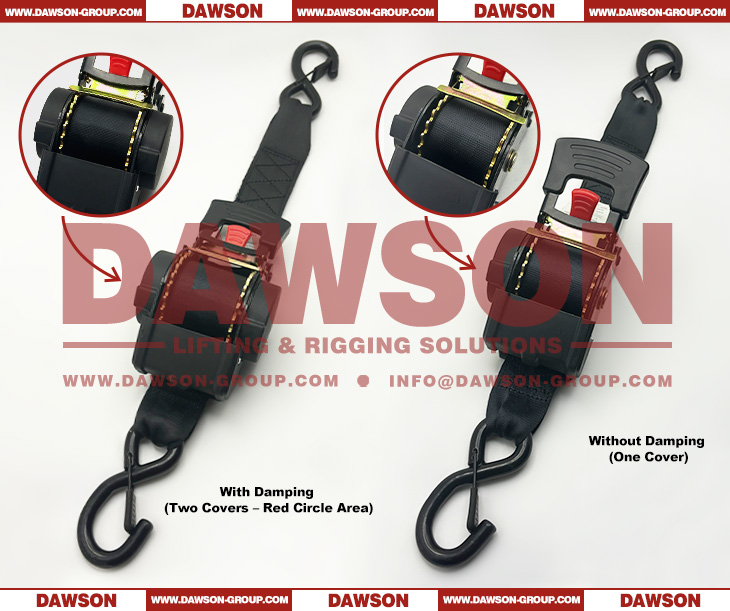 DAWSON Automatic Retractable Ratchet Tie Down Straps With&nbsp;Damping&nbsp;(Two&nbsp;Covers), Without&nbsp;Damping&nbsp;(One&nbsp;Cover) - Dawson Group Ltd. - China Manufacturer, Supplier, Factory
