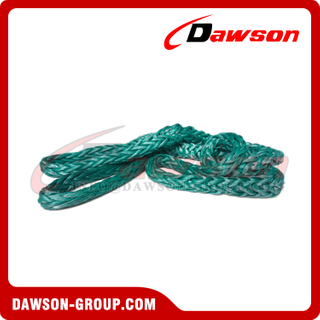 Fast Sling, Eye-Eye UHMWPE Rope Lifting Sling, Eye & Eye Spliced with Abrasion Resistant Eye Protection