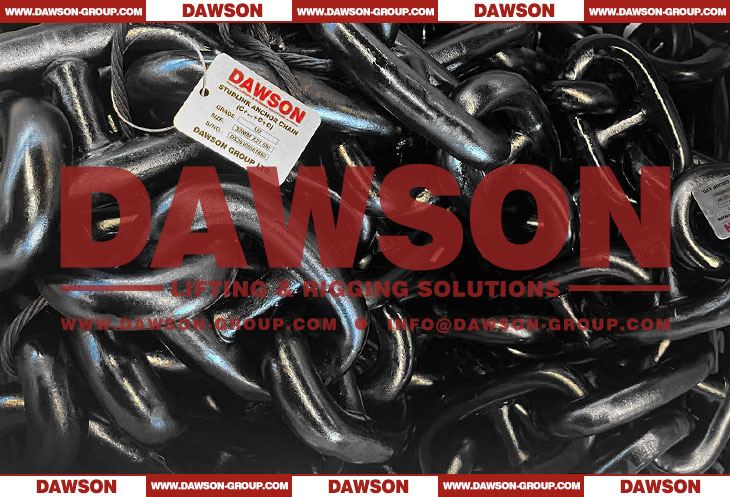 32MM Grade U3 Flash Butt Welded Stud Link Anchor Chain with Black Bituminous Paint for Fisheries Aquaculture Fishing - Dawson Group Ltd. - China Manufacturer, Supplier, Factory