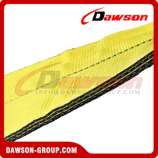 Four Ply Eye to Eye Polyester Webbing Sling (ASME / ANSI B30.9), WSTDA-WS-1 Flat Crane Lifting Slings