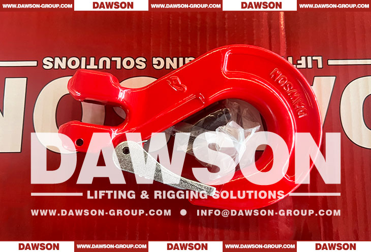 DS012 G80 Clevis Sling Hook with Cast Latch for Crane Lifting Chain Slings - Dawson Group Ltd. - China Manufacturer, Supplier, Factory