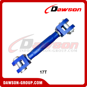 WLL 17T DAWSON® BLUESNAKE® HD Turnbuckle with Jaw Fork & Jaw Fork / Eye & Eye / Eye and Jaw Fork, Heavy Duty UU Type Lashing Screw Turnbuckle for Tightening