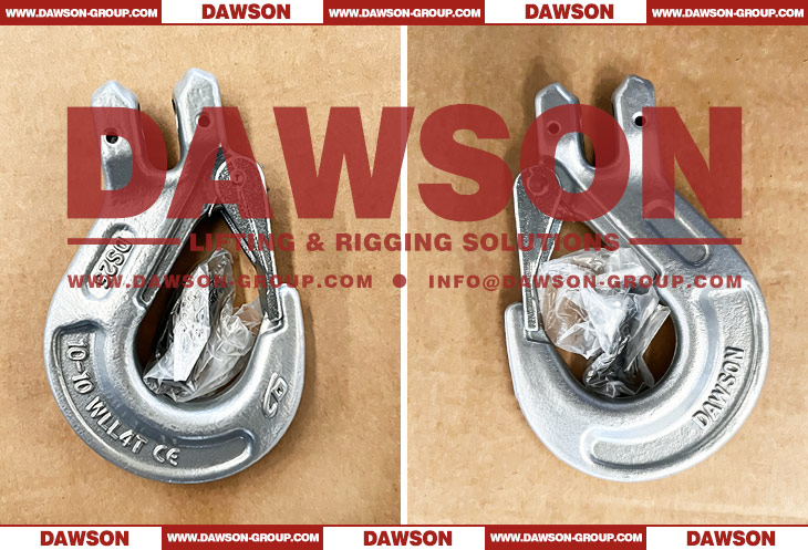 DS1004 G100 Dacromet Forged Clevis Sling Hook with Safety Latch for Chain Sling Fitting, Forged Clevis Slip Hook - Dawson Group Ltd. - China Manufacturer, Supplier, Factory