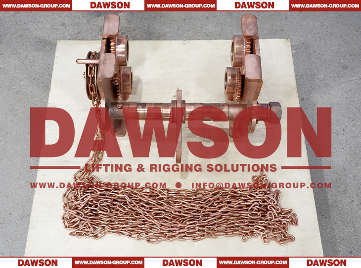 EX-proof Manual Geared Trolley, Non-Sparking Geared Trolley Clamp, Manual Hand Monorail Car - Dawson Group Ltd. - China Supplier, Factory