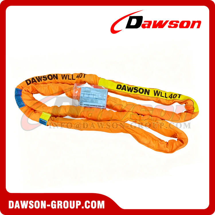 WLL 40T Polyester Round Slings