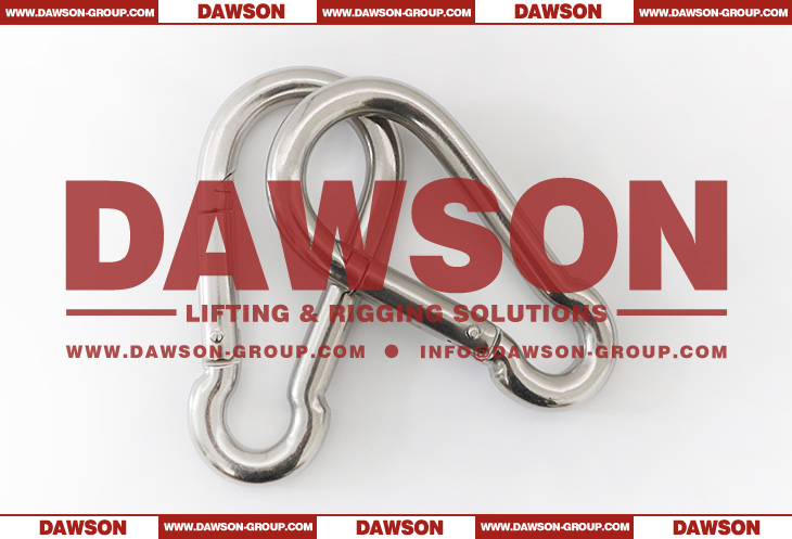 Stainless Steel Snap Hook DIN5299 Form C, DIN5299C AISI 304 AISI 316 Spring Carabiner - Dawson Group Ltd. - China Manufacturer, Supplier