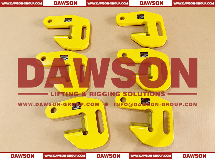 DS-PFH-PU15 Steel F Type Pipe Hook with PU Protection, Pipe Lifting Plate Clamp F Model for Horizontal Lifting and Transporting - Dawson Group Ltd. - China Manufacturer, Supplier